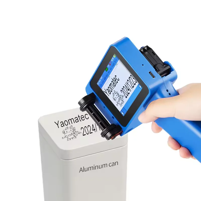 12.7mm Mini Inkjet Printer Date Logo Batch Number Digital Handheld Coder for Paper Cup Glass