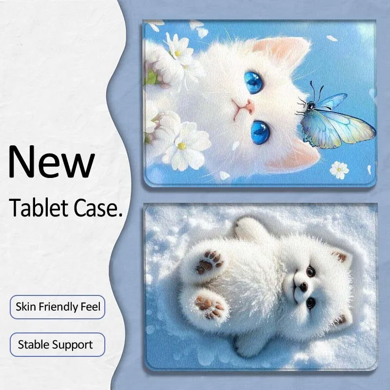 

Cute White Dog Snow For Xiaoxin Lenovo Tab P12 Extreme Legion Y900 Idea Pro GT 12.1 2025 Foldable Tablet Case Gift