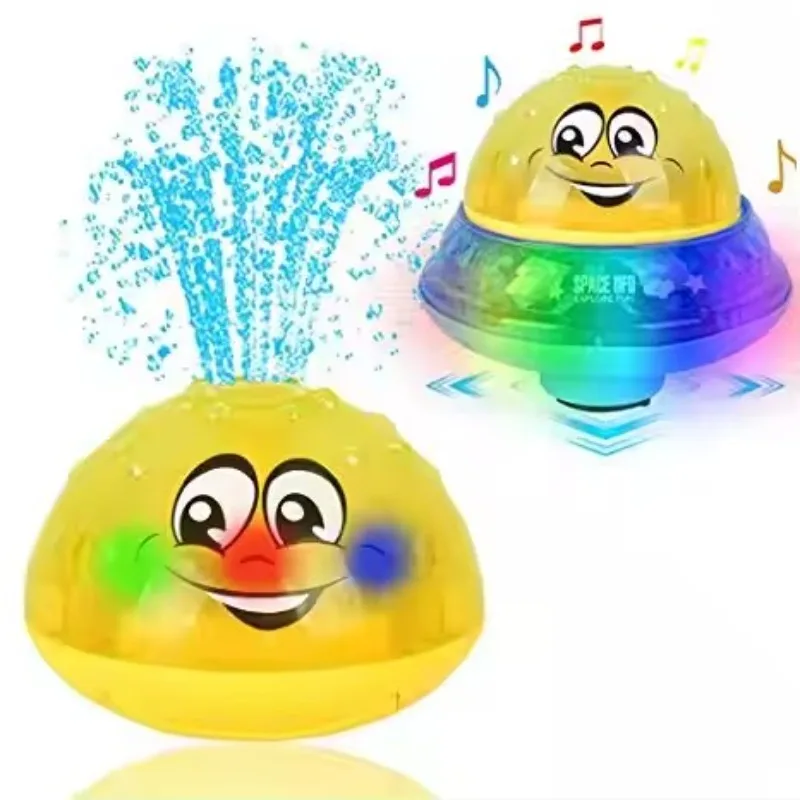 

Funny Infant Bath Toys Baby Electric Induction Sprinkler Ball with Light Music Children Water Play Ball Bathing Toys Kids Gifts