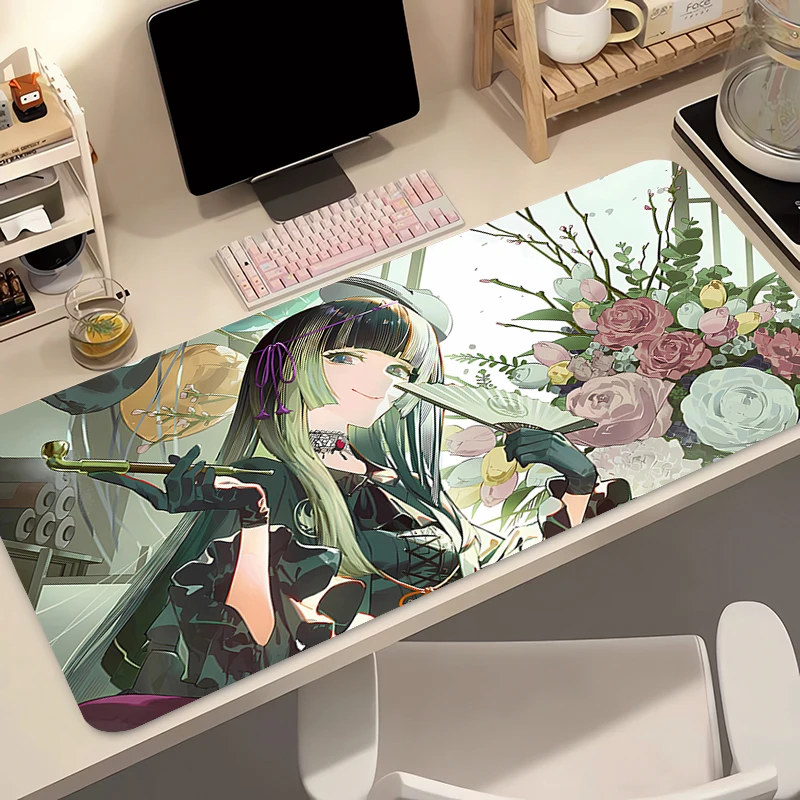 لوحة ماوس أنيمي HD طباعة ألعاب الكمبيوتر لوحة ماوس غير قابلة للانزلاق Hololive J Kufuutei Raden لوحة المفاتيح PC Kawaii فتاة مكتب ماوس حصيرة