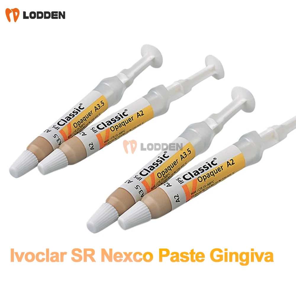 2.5g Ivoclar SR Nexco Paste Gingiva Shade Guide A-D & Natural Die Material