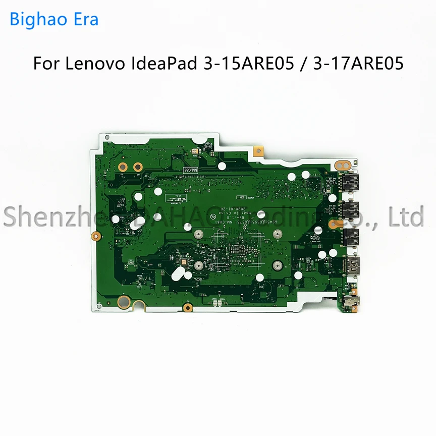 NM-C861 For Lenovo Ideapad 3-15ARE05 3-17ARE05 Laptop Motherboard With R3-4300 R5-4500 R7-4700 CPU 4GB-RAM 5B20S44311 5B20S44306