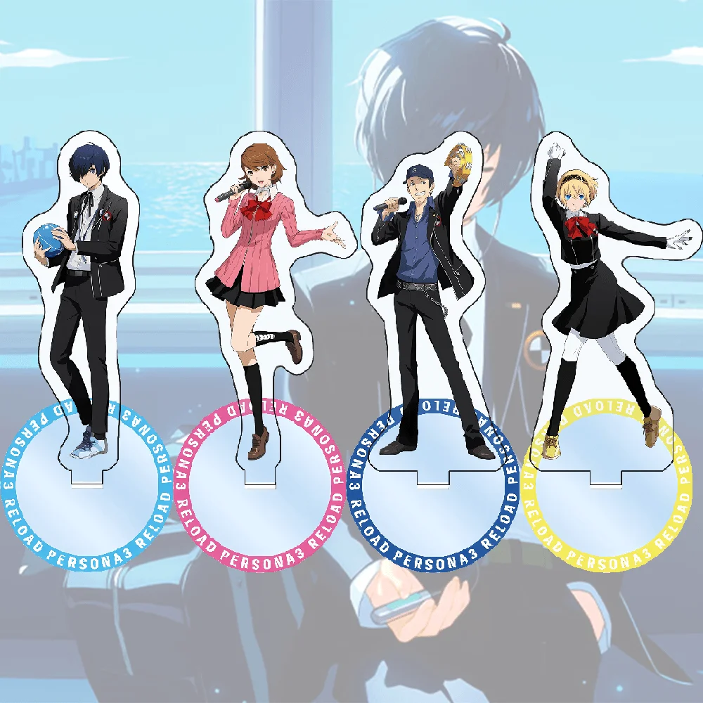 Persona 3 Reload, Makoto Yuki, Aigis Yukari, Figura de Anime de Acrílico de 15 cm, Llavero, Decoración de Escritorio, Regalo Coleccionable