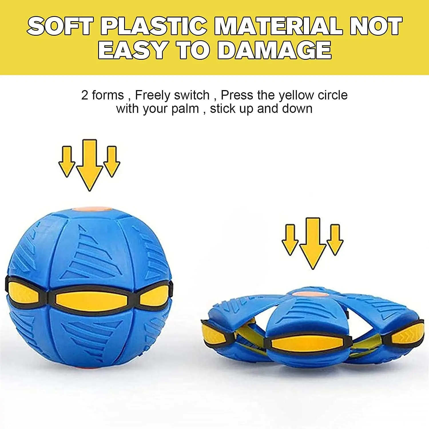 Ball Thickened Elastic Step Ball Decompression Toy New Foot Step Deformation With Light Parent Child Interaction 0601