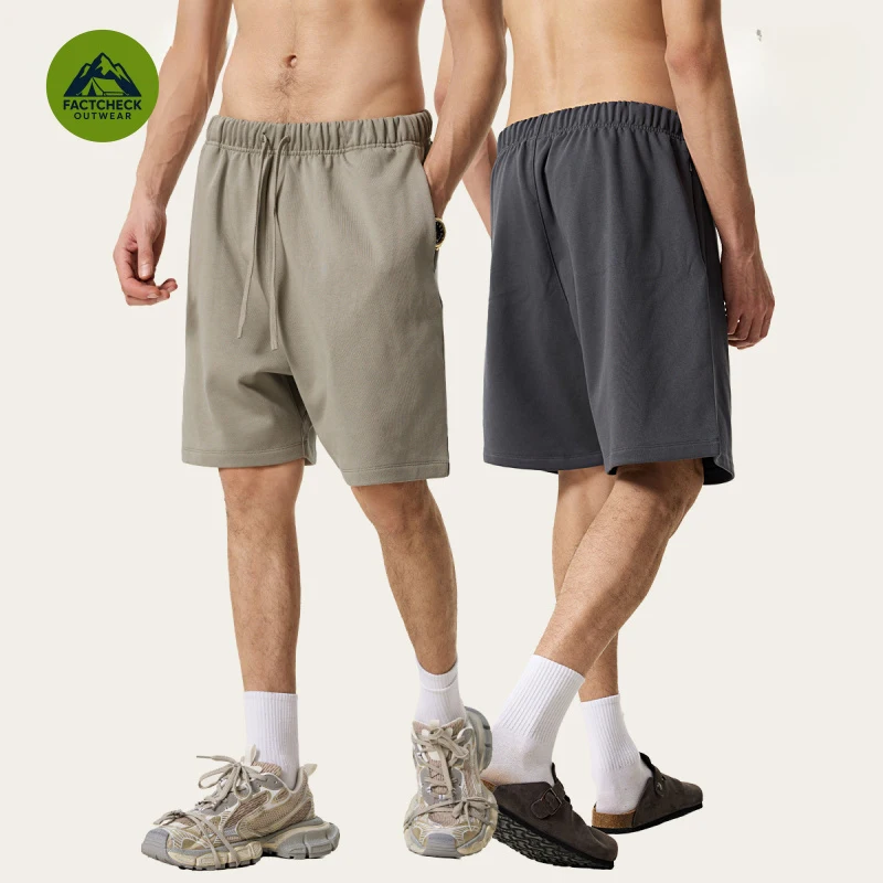 FACTCHECK Luxury Quality Outdoor Wear Summer European and American Vintage Plus Size Men Heavyweight Casual Pure Cotton Shorts