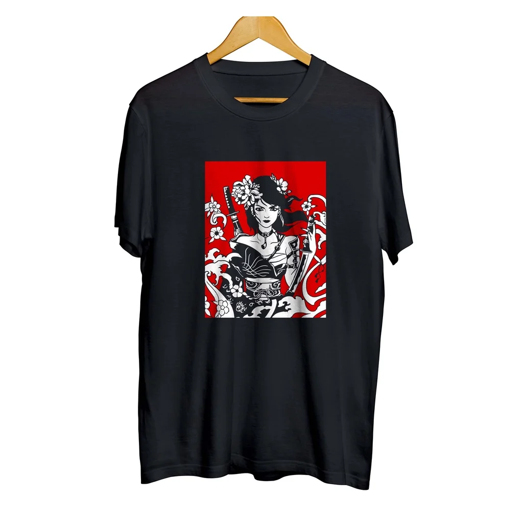 T-shirt distro japan style KUNOICHI - JAPAN ART 100% cotton combed 30s