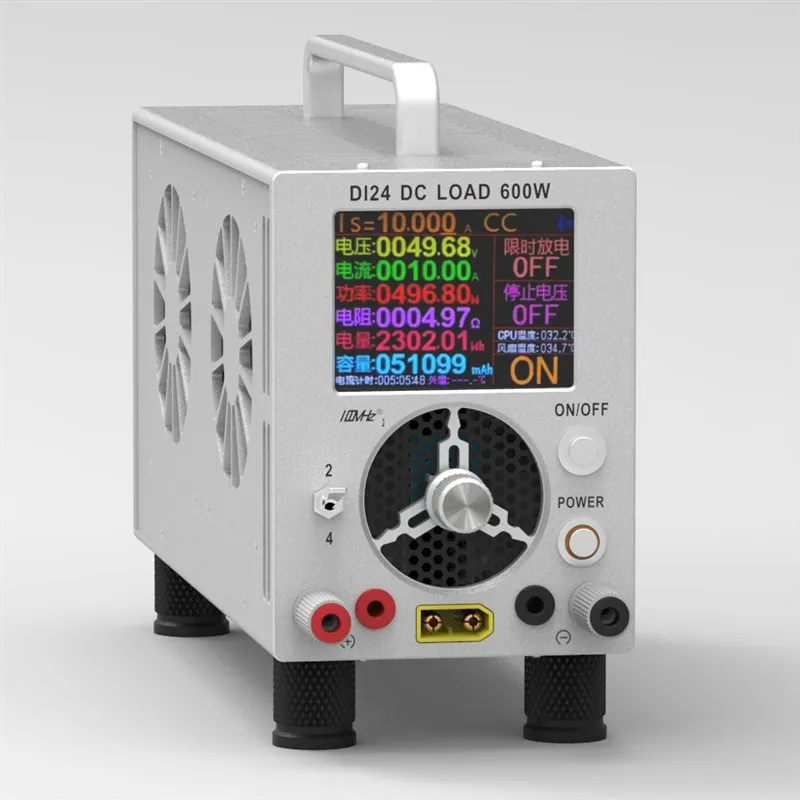 DL24 Digital Display Electronic Load Voltage Ammeter Battery Capacity I Power Aging Discharger, Aluminum Alloy Housing