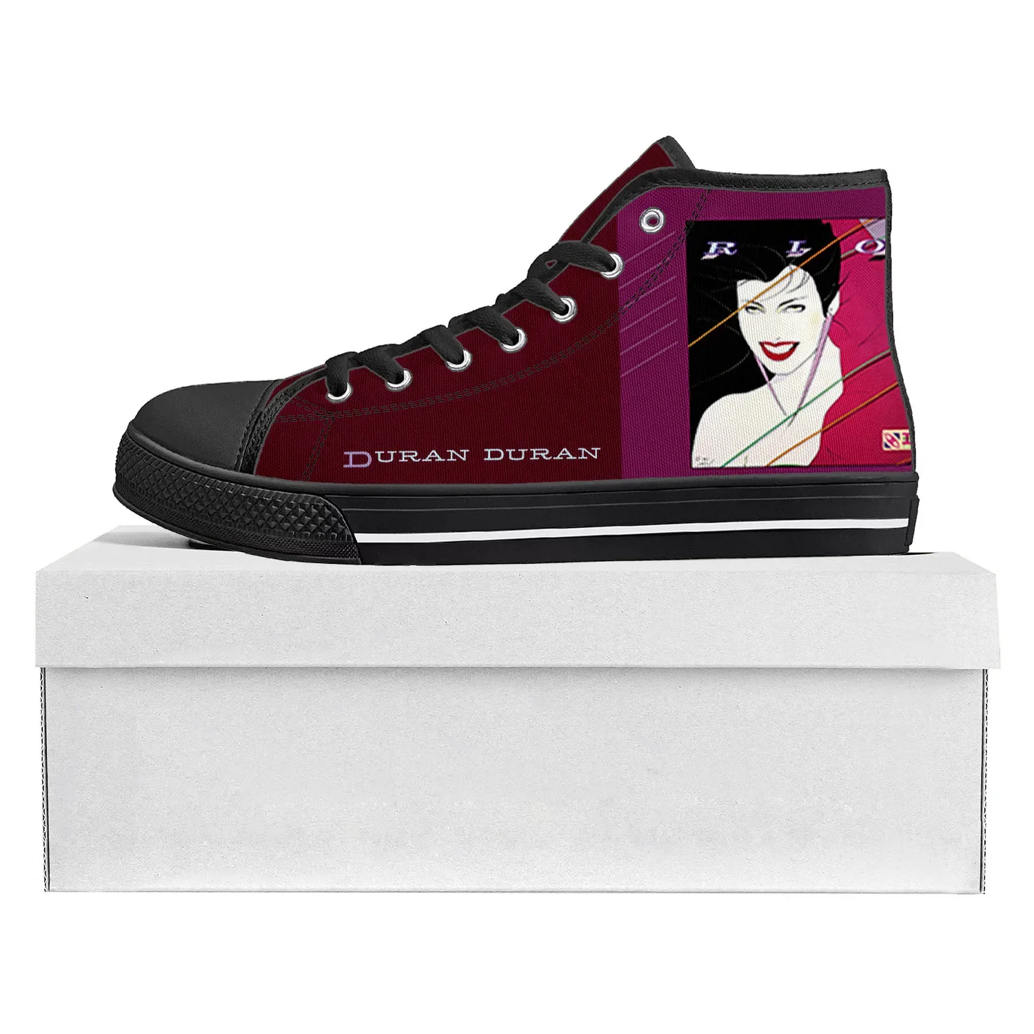 Tênis de lona para homens e mulheres, Dance Rock Band, Duran Duran, Duran, alta qualidade, sapatos personalizados, tênis para casal adolescente, alta qualidade