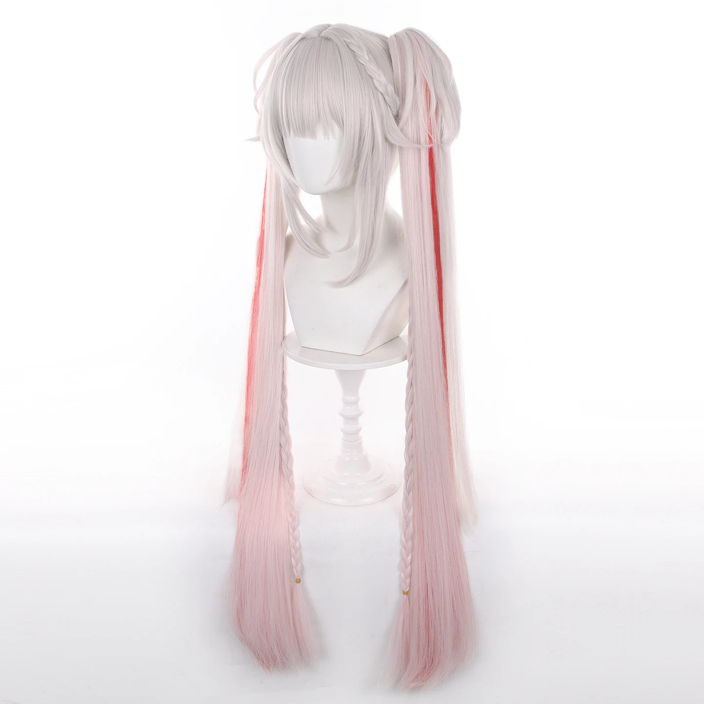 Honkai Star Rail Sparkle Sweet Dream Radio Wave Cos Wig 100cm Claw Clip Ponytail Scalp Top Anime Cosplay Hair With Free Wig Cap view 4