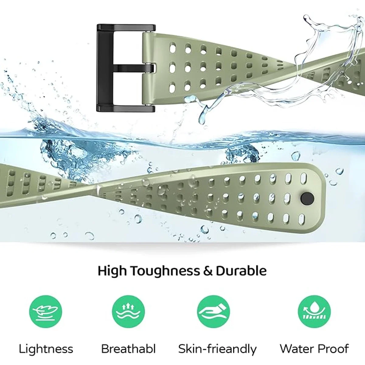 シリコン時計ストラップ Suunto 垂直バンドスポーツシリコン Repalcement リストバンド Suunto9 ピークプロ/Suunto5 ピーク銅