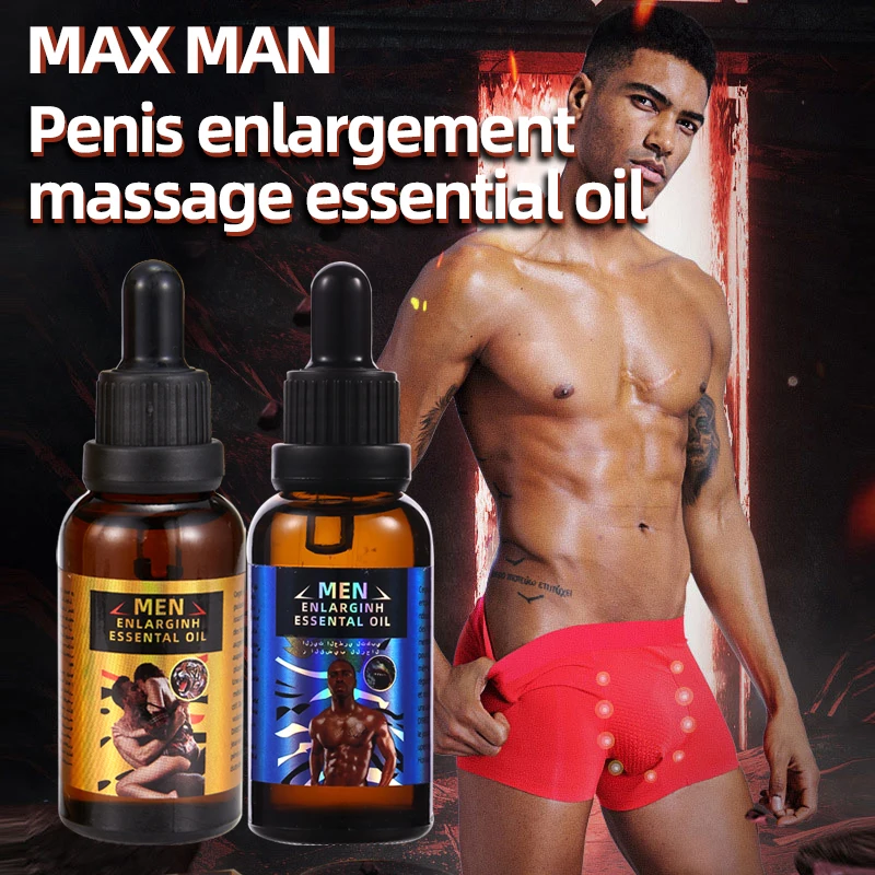 2 قطعة MAXMAN توسيع النفط القضيب الانتصاب زيت طبيعي كبير XXL النمو رشاقته تدليك توسيع النفط للرجال القضيب الكبير