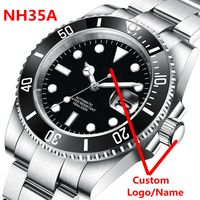 Custom watches Luxury Sapphire MIYOTA/NH35 Automatic Wristwatch Mechanical Mens Watch Sterile Dial Ceramic 10Bar Lume Male Clock