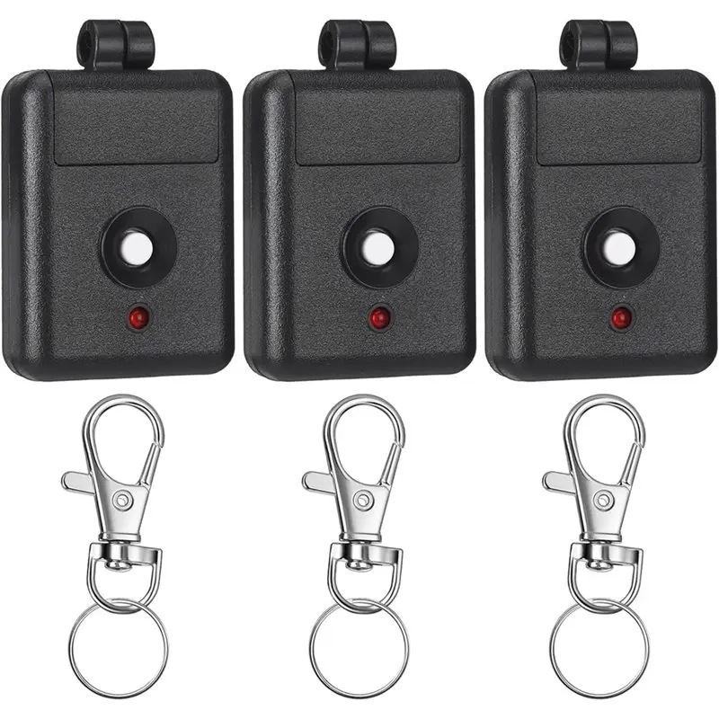 BTLIFE-Garage Door Opener Remote Control 3 Pack 1 Channel Keychain For Linear DNT00026, Delta-3 310Mhz 12V Power Miniature Unit