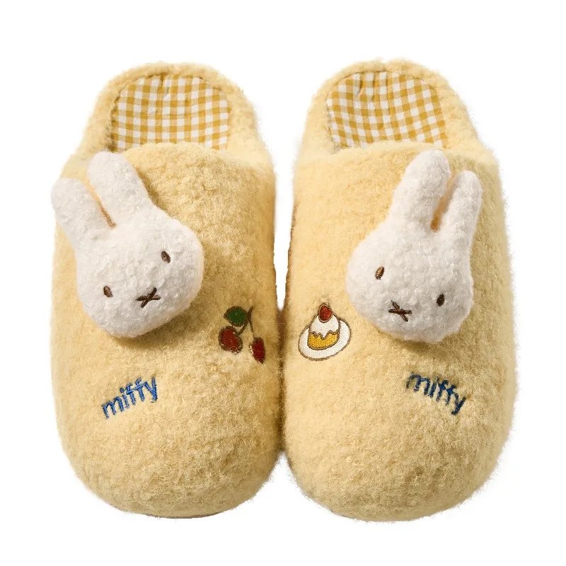 Neue Miffy-Kaninchen-Baumwollpantoffeln, kreative Cartoon-Hausschuhe, warm, bequem, hochwertig, einfach, niedlich, rutschfest, langlebig. – Detail 6