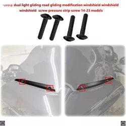 for Harley dual light gliding road gliding modification windshield windshield screw pressure strip screw 2014-2023 models