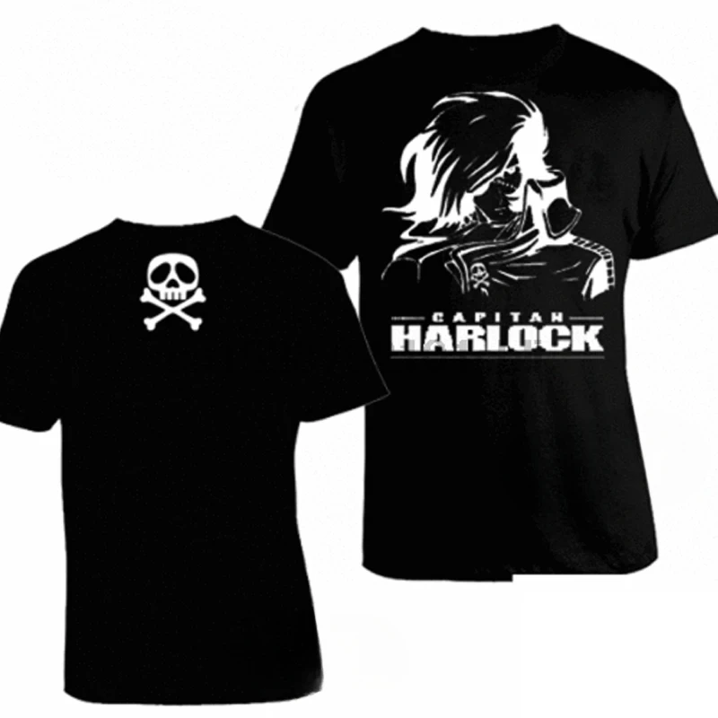 2024 Graphic T Shirts Men Captain Capitan Harlock Space Pirattess T Shirt Maglia Arcadia Unisex New Fashion Funny Tshirt Y2k