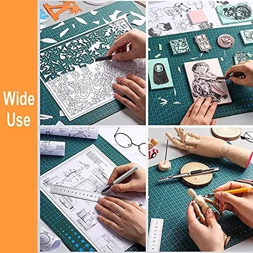 A3 A4 A5 PP Schneidematte für Arbeitstisch, Patchwork Schneidpad, Nähmatte, Manuell, DIY, Messer, Gravur, Leder Schneidebrett, Einseitige Unterlage Patchwork Schneidepad Multifunktionale Schneidematte Klingenmatte – Detail 11