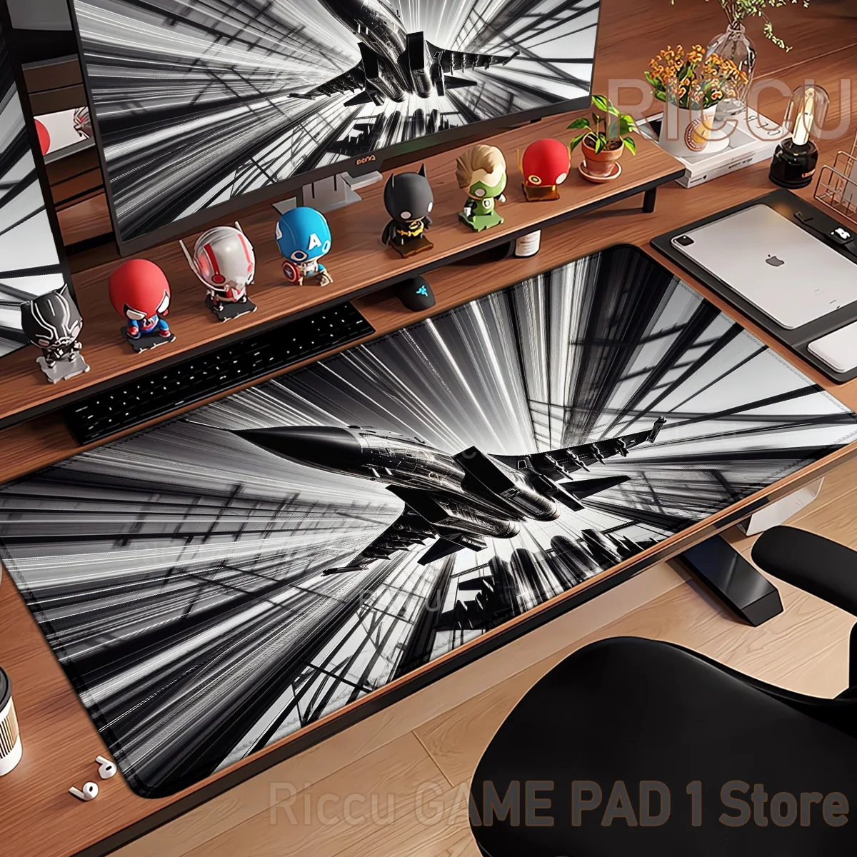 

HD Aircraft Parts Mouse Pad Fighter Large Computer Office Table Mats Rubber Anti-slip Gaming Keyboard Mousepad Long Desk Mat xxl