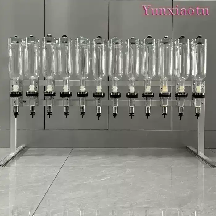 12 Head 500ml Aluminum Perfume Dispenser Display Stand Rack for Store Counter Fragrance Sampler Organizer