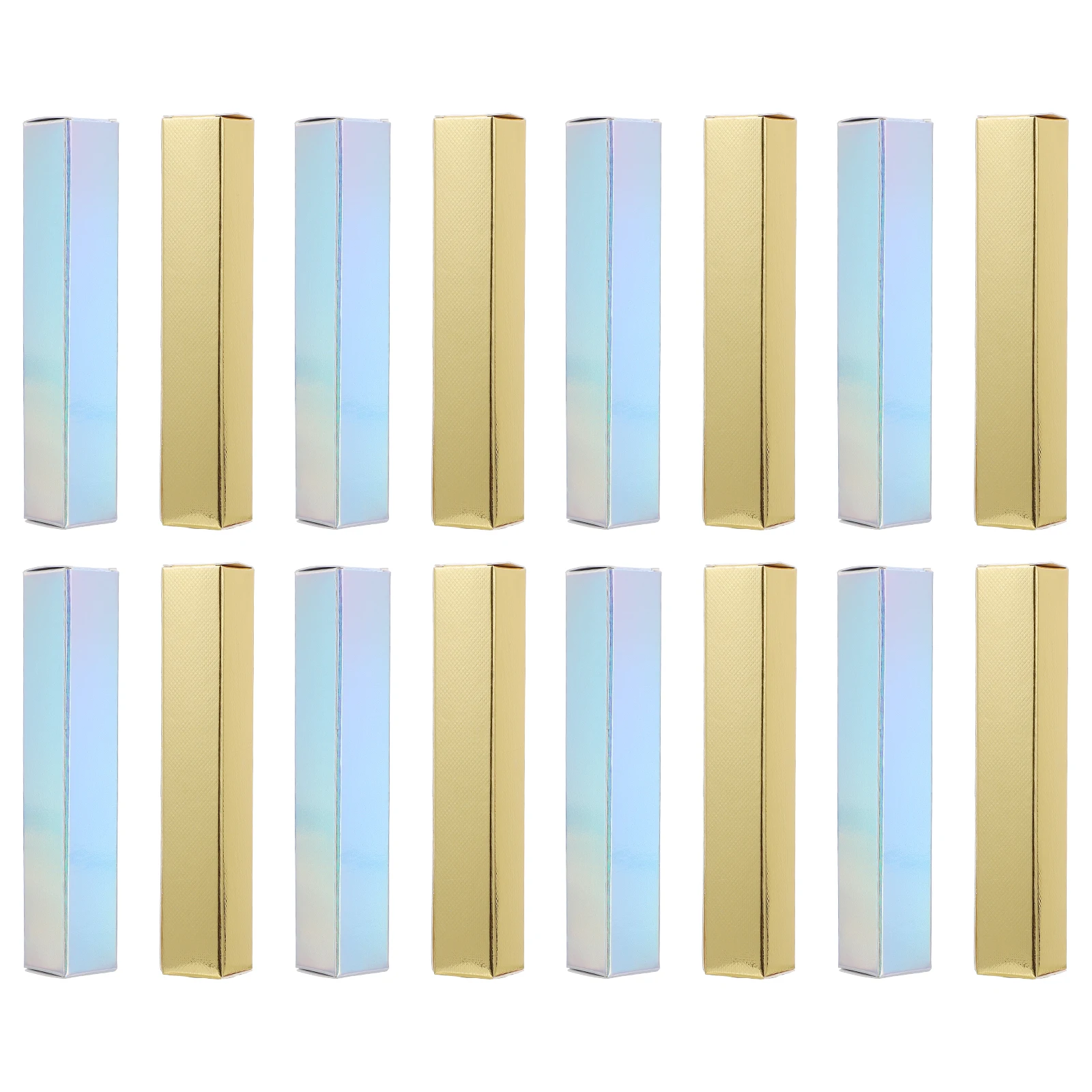 

100 шт. упаковочная коробка, чехол для губной помады, маленький легкий дорожный блеск, упаковка, пылезащитный, элегантный подарок