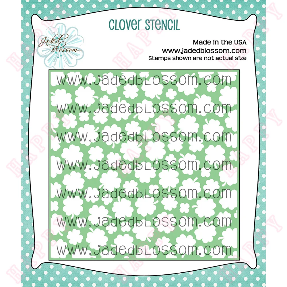 

Clover Plastic Stencil For Diary Scrapbook Paper Greeting Card Photo Album Decoration Craft Engraving Making Embossing Template