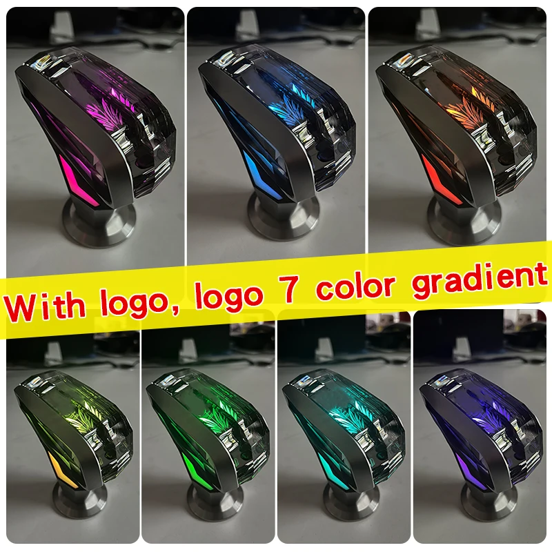 

For Toyota Camry Shift Lever Corolla RAV4 Highlander Crystal LED Induction Luminous Gear Shift Knob Colorful Gearbox Handle