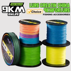 Línea de pesca trenzada PE 4 hebras con alta resistencia 12lb–100lb