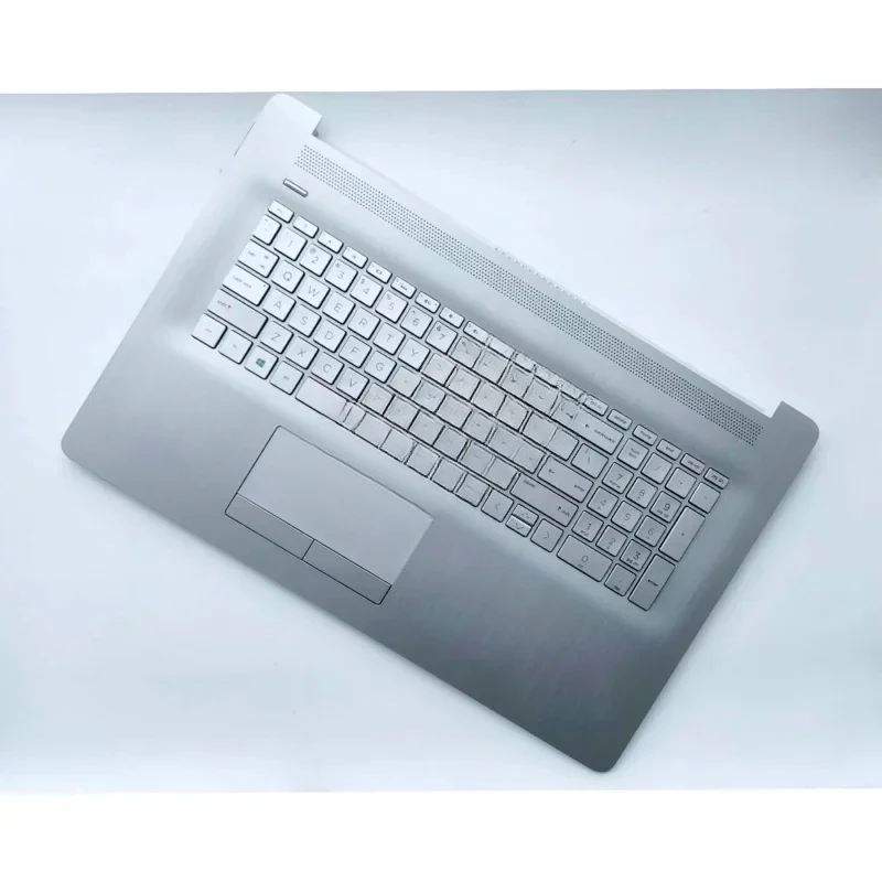 

WAFWAFW NEW For HP 17BY 17-BY 17-CA Palmrest Keyboard Backlit & Touchpad Silver US