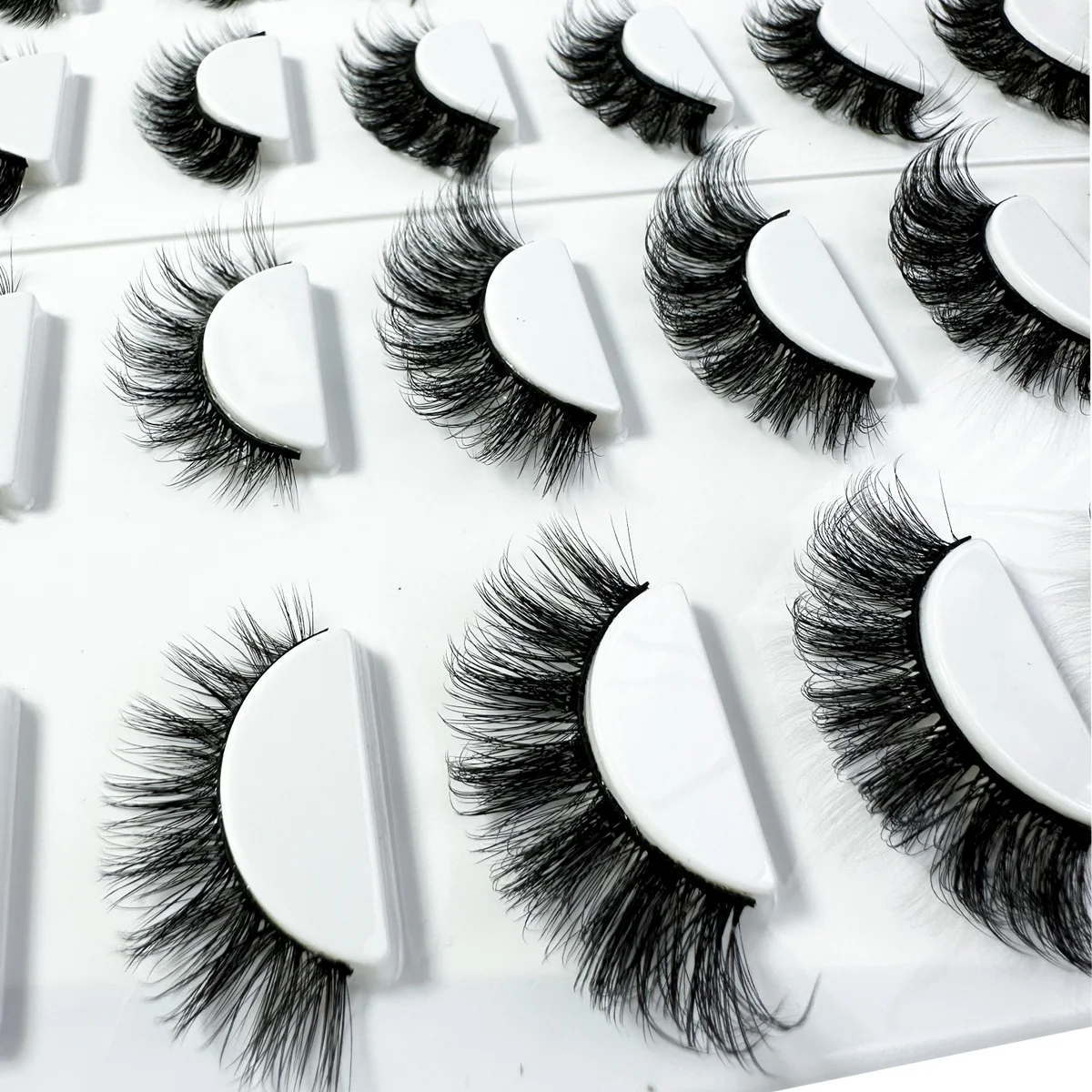 Cat Eye Wimpers 20Pairs Piekerige Natuurlijke 8D Pluizige volume Dikke Valse Wimpers Zachte Dramatische Volume Wimper Faux Nertsen Wimpers Extension