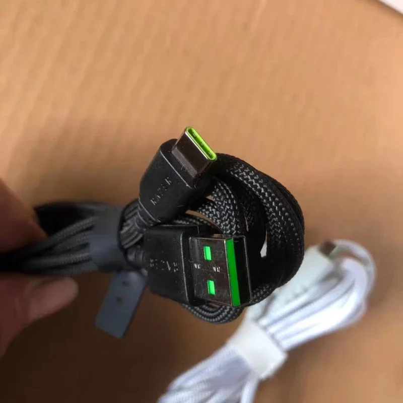 1 Piece Mouse Data Cable Charging Wire For Razer Viper V2 Pro/Deathadder V3 Pro/Basilisk V3 Pro/Naga V3 Pro Type-C Line