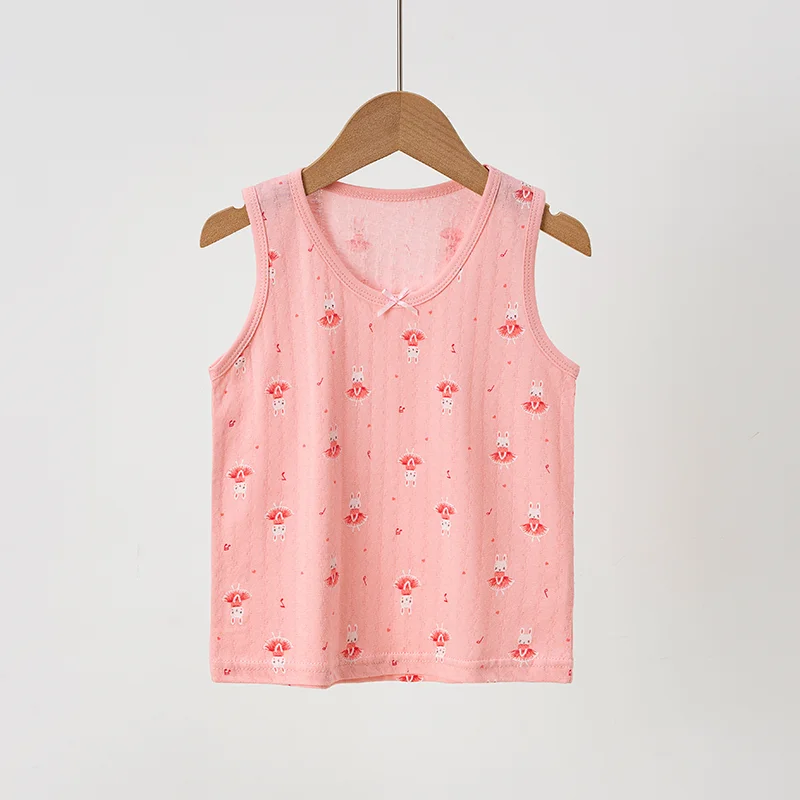 2026 Kids Summer Infant  Tank Vest Solid Cotton Sleeveless Boys Girls T-shirt Children Outfits Top Clothes For Toddler Baby Tees