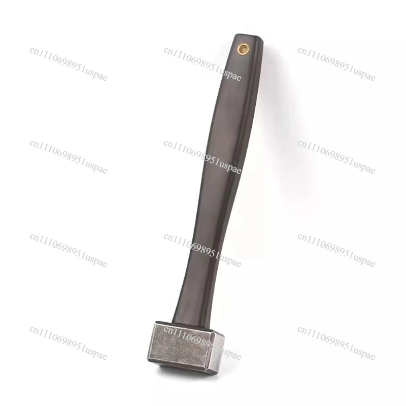 440C Steel Hammer Hardness HRC57 MINI 29x25MM Square Hammer CNC Chamfered Blackened Stonewashed With Ebony Handle 280G