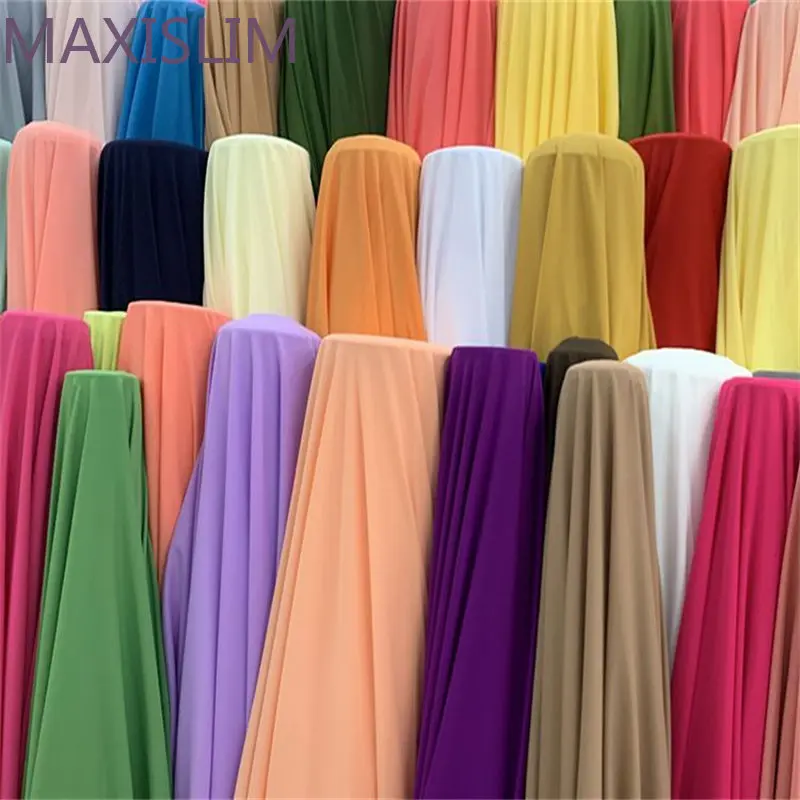 23 Colors Slightly Elastic Chiffon Fabrics By Meter DIY Sewing Dress Shirt Lining Clothing Fabric Wide:150CM