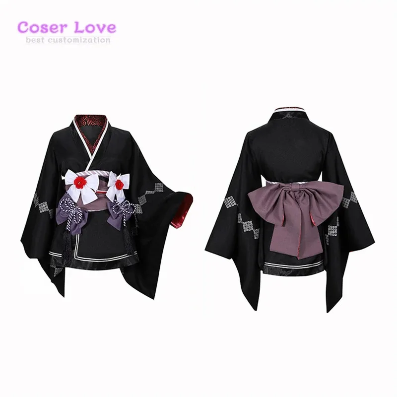 CyFinal Fantasy 7: 리메이크 티파 록하트 기모노 코스프레 의상 크리스마스 새해 할로윈 의상