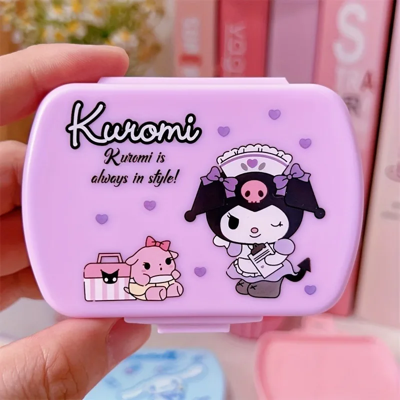 Sanrio Kitten Pill Organizer, Portable Earring, Ring and Necklace Organizer, Cute - Lightweight, Portable, Durable Storage Box