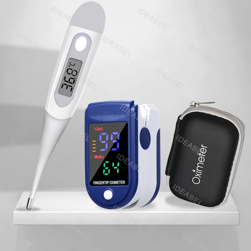 Baby Thermometers Pulse Oximeter Finger Digital Thermometer Accurate Oral Armpit Temperature Reading Fever Alert Termometer