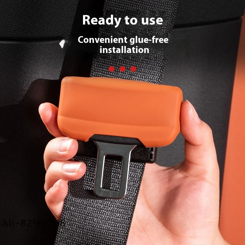 

【S】1/2Pcs Universal Seat Belt Buckle Protection Cover Car Seat Belt Buckle Protector Cover Soft Silicone Anti-Collision Case