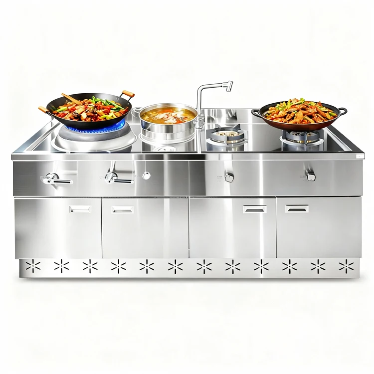 -For  Machinery Industrial Equipment Gas-electric Combined Stove for Modern Home Kitchen Stainless Steel Cooking Equipment^