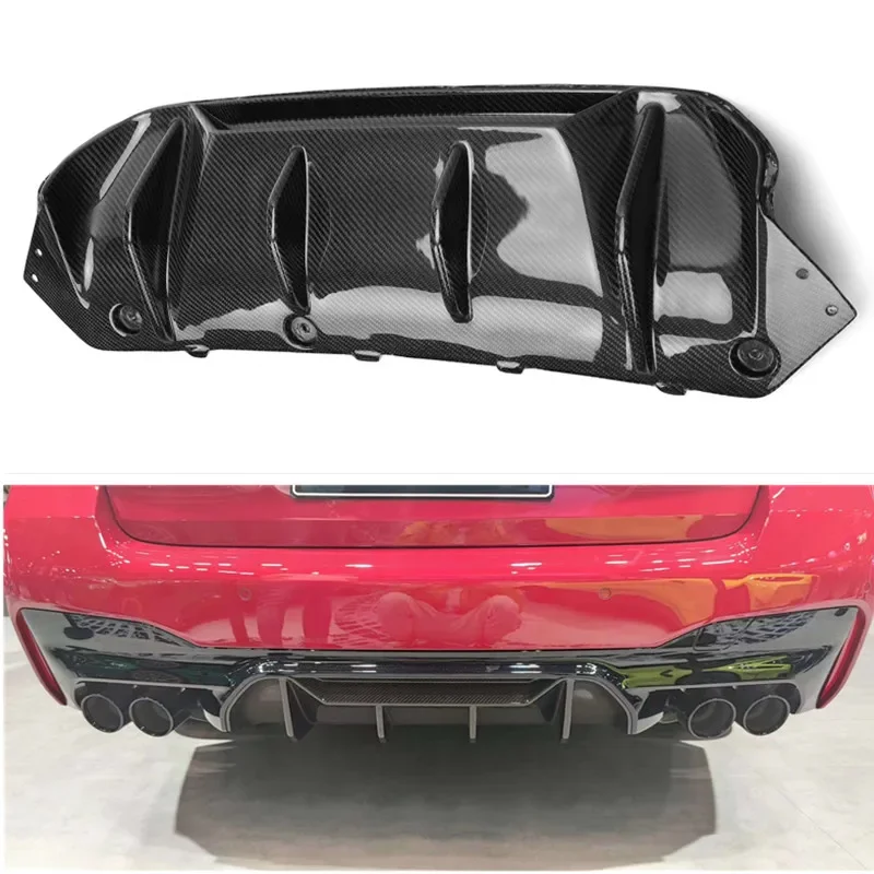 Pure Carbon Fiber Rear Diffuser Lip for BMW M5 F90 Pre LCI 2018-2020 M Performance Style  Bumper  