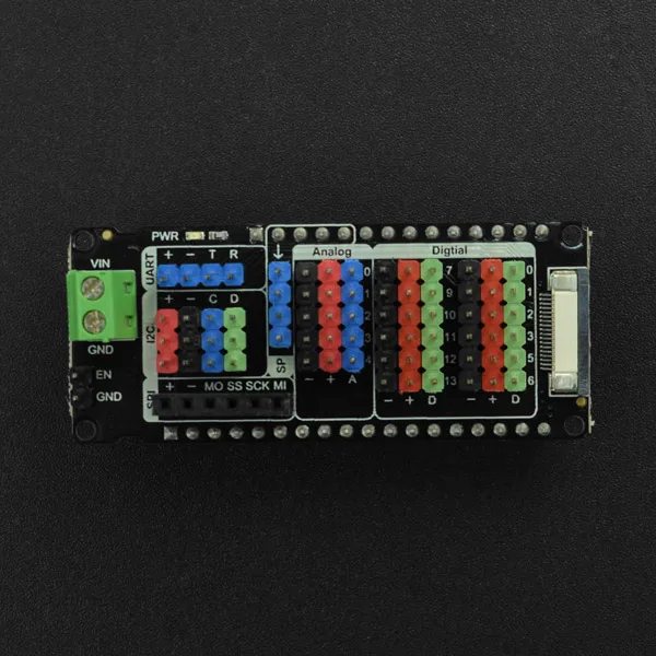 FireBeetle 2 series Gravity IO expansion board can be used without soldering