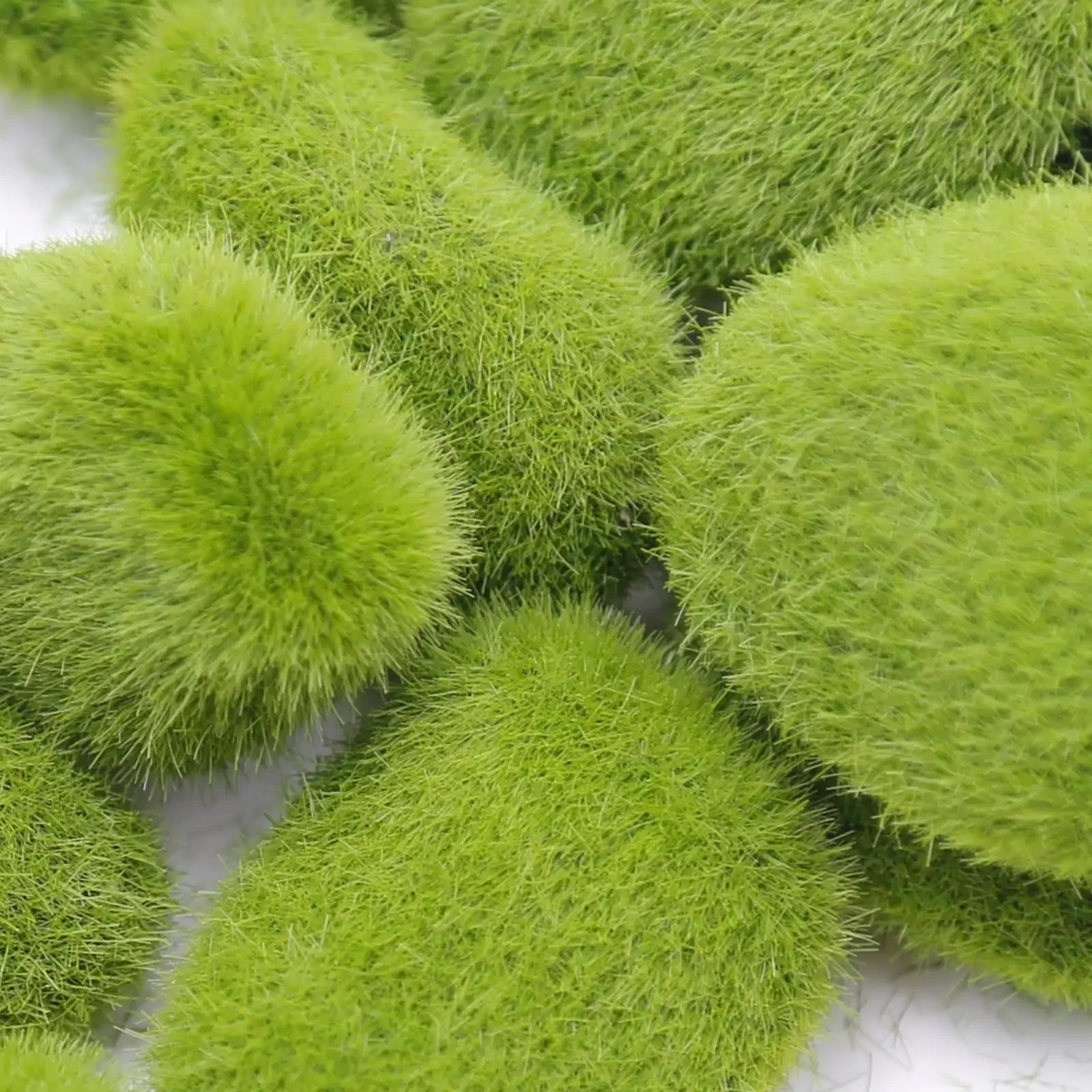 10Pcs Simulation Moss Stone Artificial Moss Rocks Ball Fake Green Plant for Home Garden Flower Pot Decoration Creative Crafts