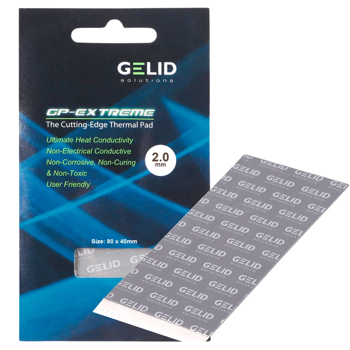 Thermal Pad Gelid GP-Extreme 80mm X 40mm X 2.0mm 12 W/MK