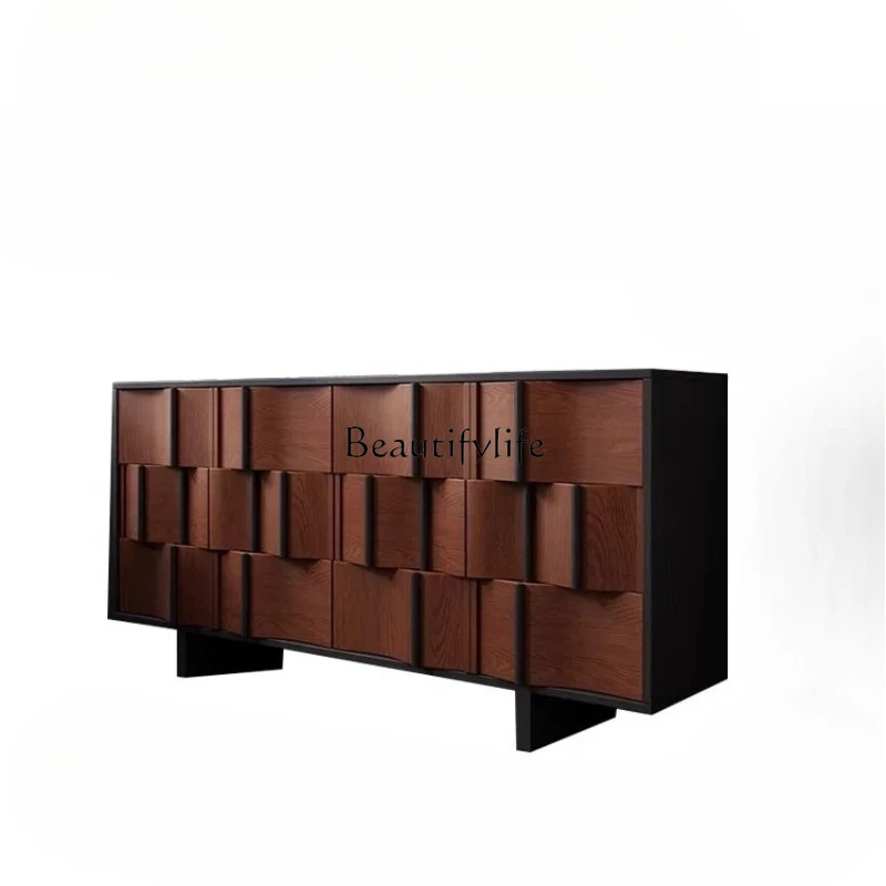 

Vintage Style Solid Wood Shoe Cabinet Entryway Living Room Decorative Cabinet French Storage Sideboard