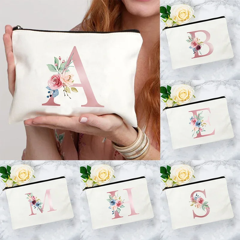 

Trendy Letters Women Cosmetic Organizer Bag Friends Teacher Bridesmaid Gifts Makeup Bag Travel Storage Pouch Laides Essentials