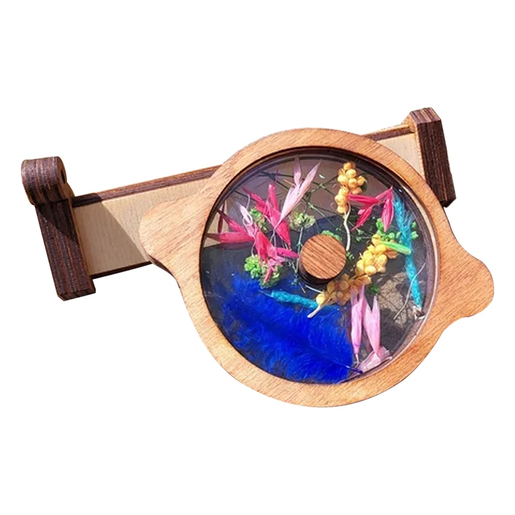 Toy Rotating Kaleidoscope Child Zoetrope Gift for Outdoorsy Kids Wooden Children