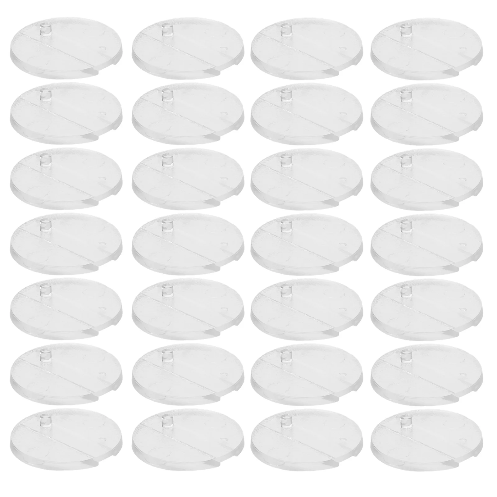 30 stuks doorzichtige plastic basisstandaards actiefiguur displayhouders stabiele ondersteuning voor 6 inch gelede figuren displayverhoger