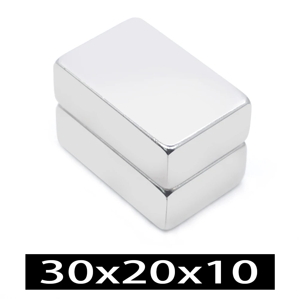 

30x20x10mm Powerful Magnets Block for Fridge, DIY Projects, Science & Office Use Refrigerator magnet