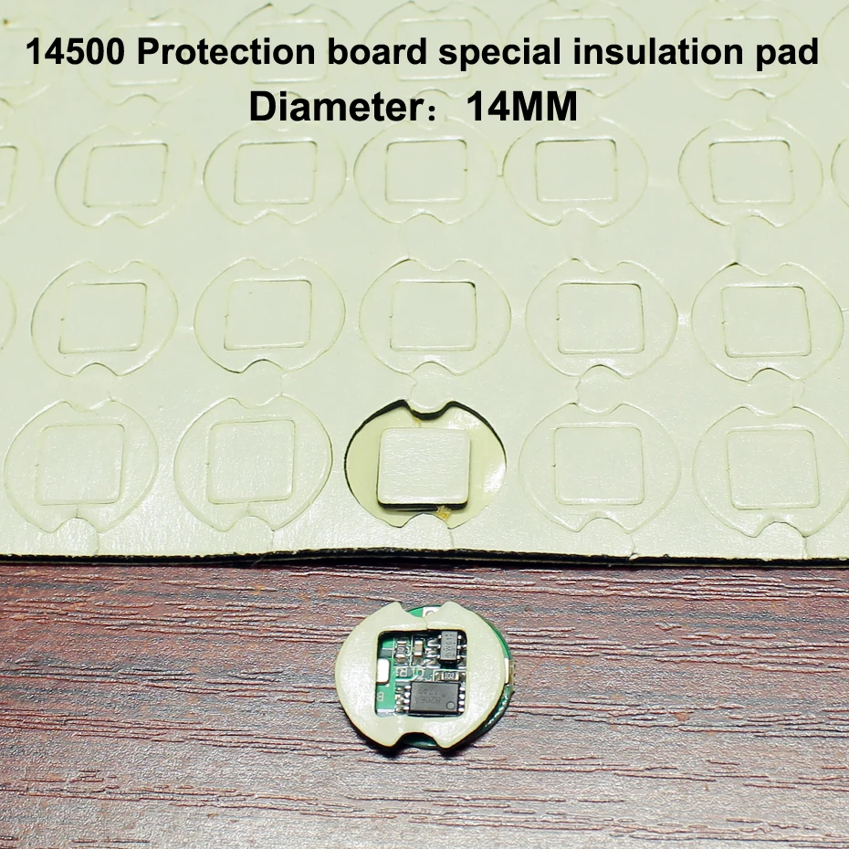 100pcs/lot 14500 lithium battery protection board special insulation pad high temperature resistant double-sided rubber gasket