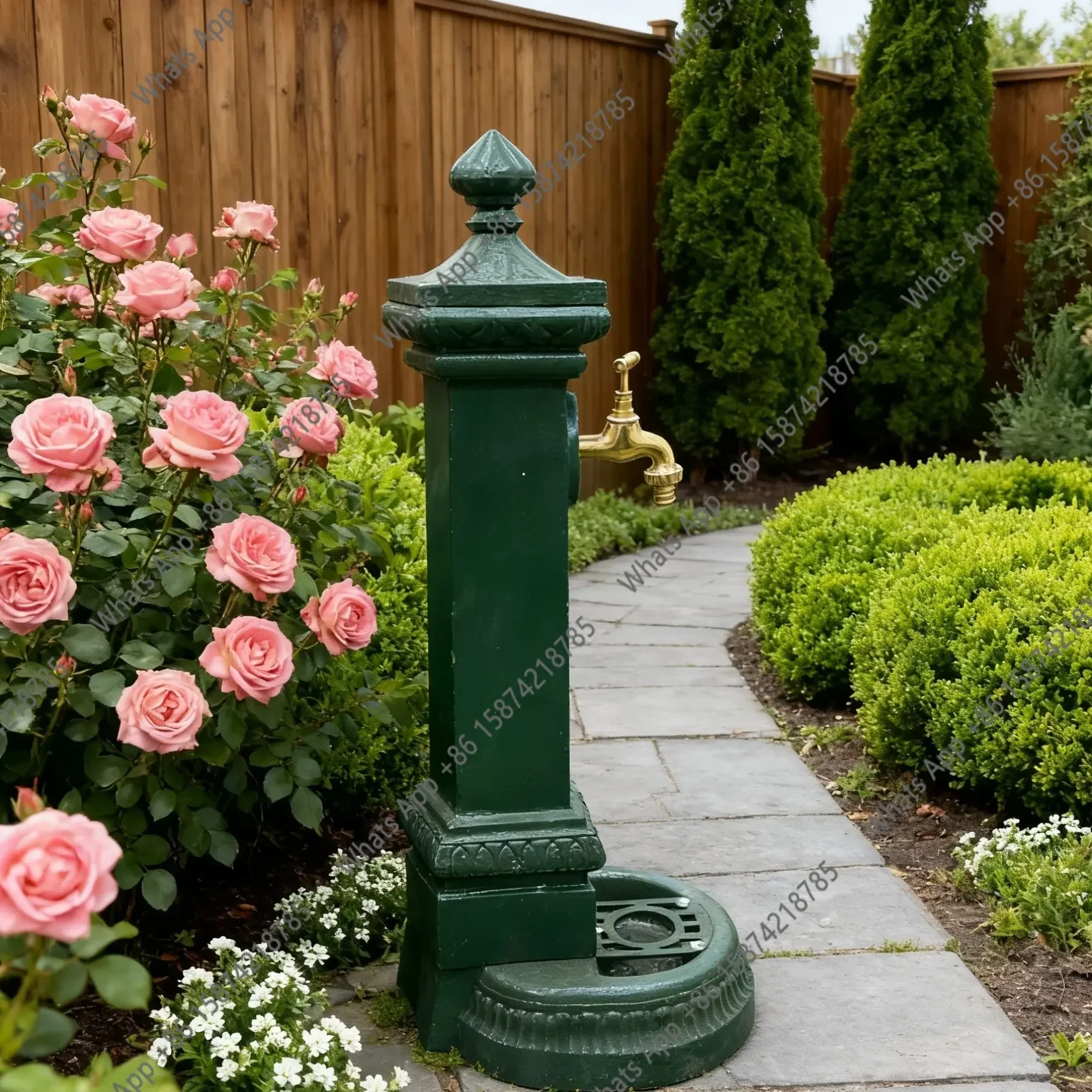 67 N JCraft Cast Iron Water Column Water Plug Waterscape Garden Gardening Garden Decoration Ornament Grocery Export Foreign Trad