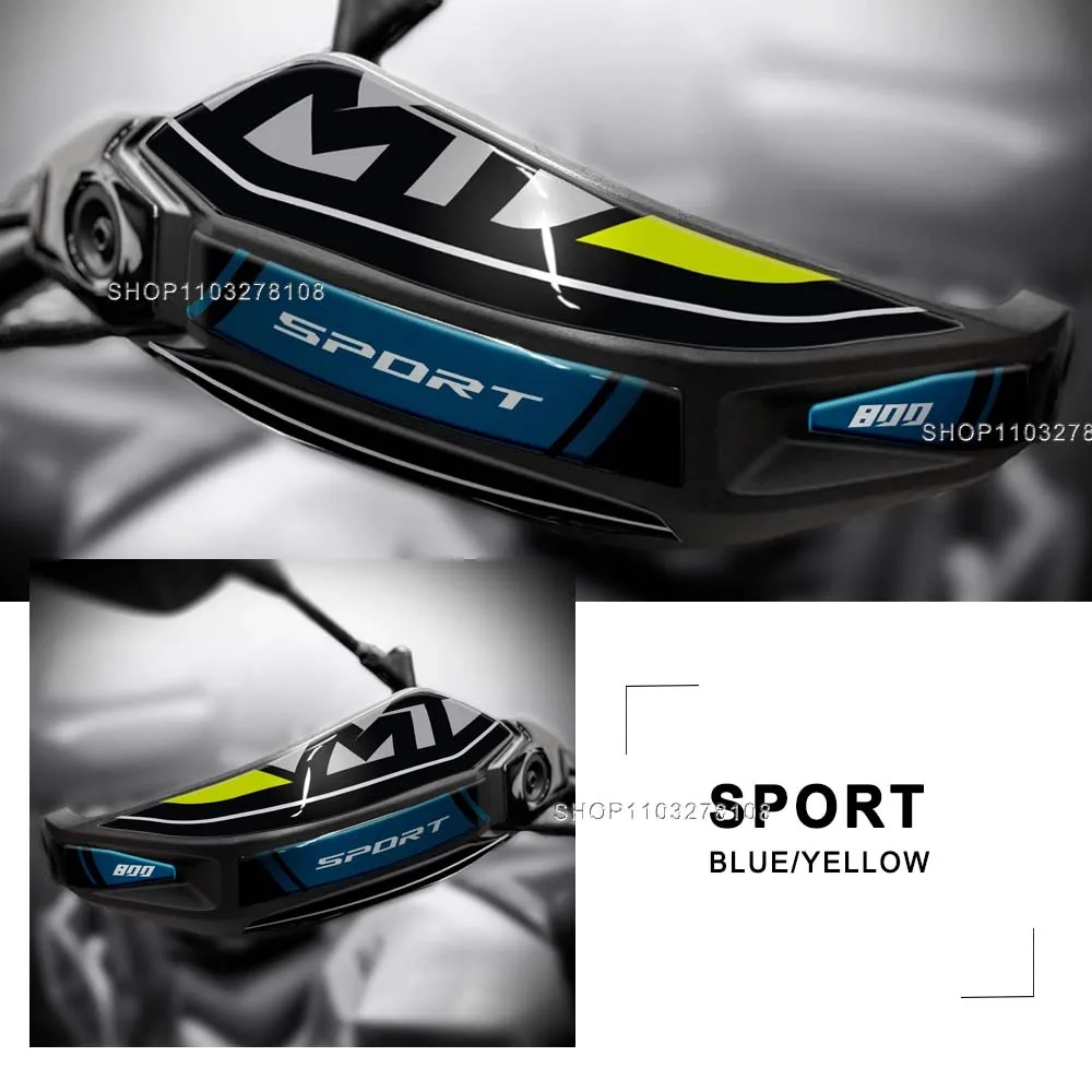 For CFMoto 800MT Touring/Sport/Explore/Limited Edition 2023 Motorcycle 3D Resin Handguard Decal Hand Guard Protection Sticker